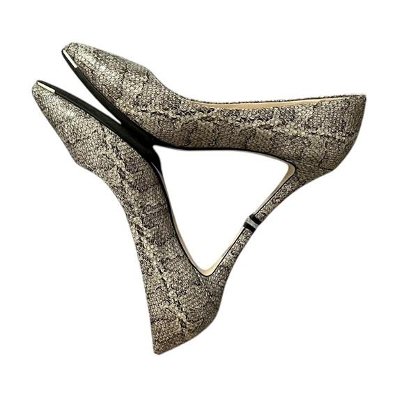 Cole Haan GrandSeries White Grey Black Snakeskin Leather Pumps Heels - Size 7.5B - Picture 4 of 7